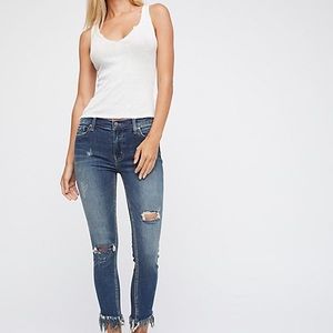 NWT Free People Great Heights Frayed Jeans